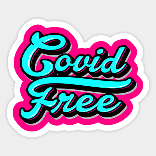 Covid Free Sticker